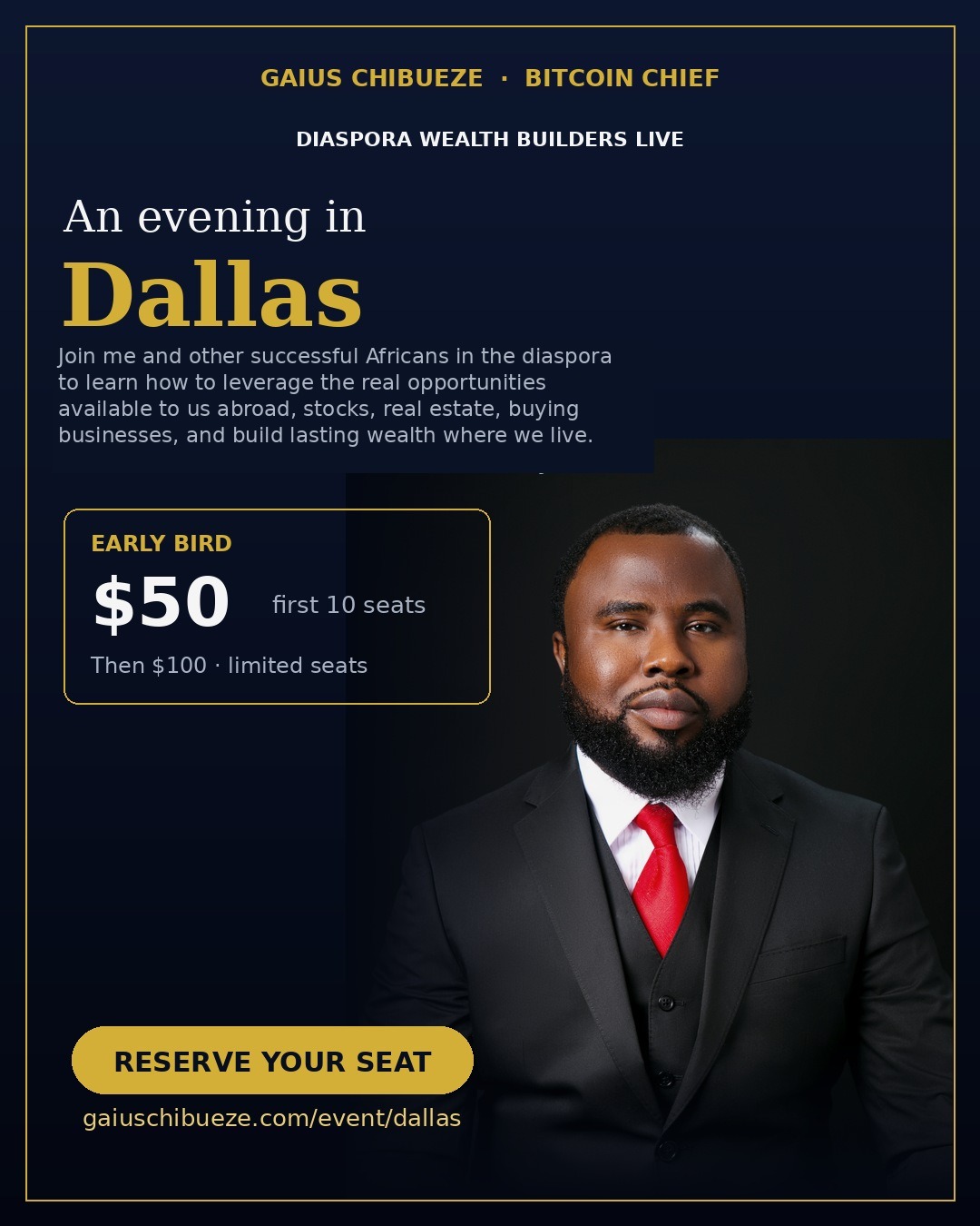 Gaius Chibueze Live in Dallas