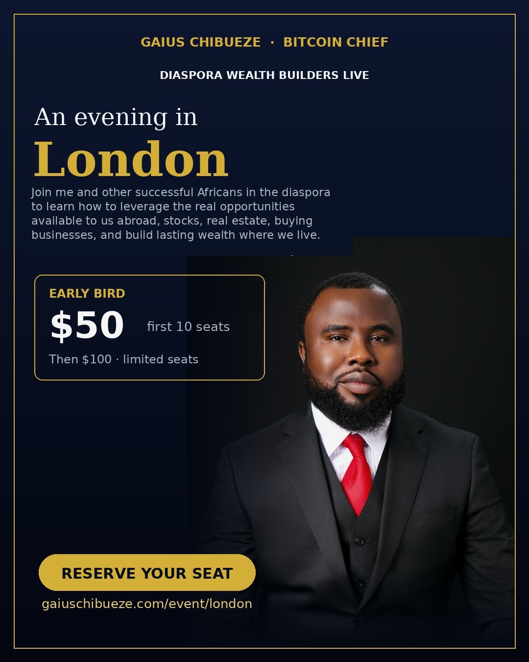 Gaius Chibueze Live in London