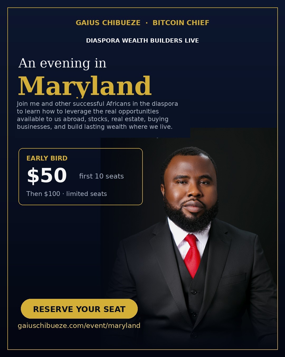Gaius Chibueze Live in Maryland